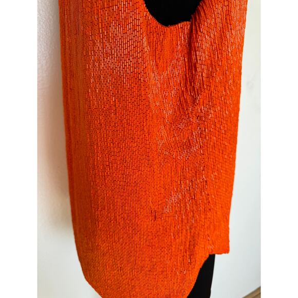Ralph Lauren Bright Orange Beaded Tank Top - Picture 16 of 16